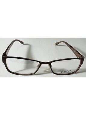 Fysh Urban Eyewear 3473 FRAMES ONLY 52-17-135 Brown Metal Womens Glasses 986